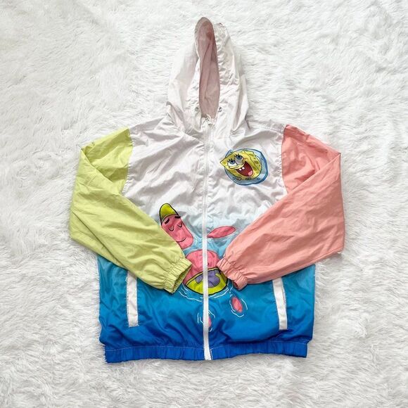 Nickelodeon The Simpsons Windbreaker Jacket Multi Color in Large - Picture 1 of 16